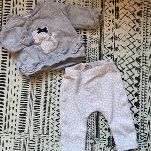 Baby Girl Sweatshirt and Pant Set